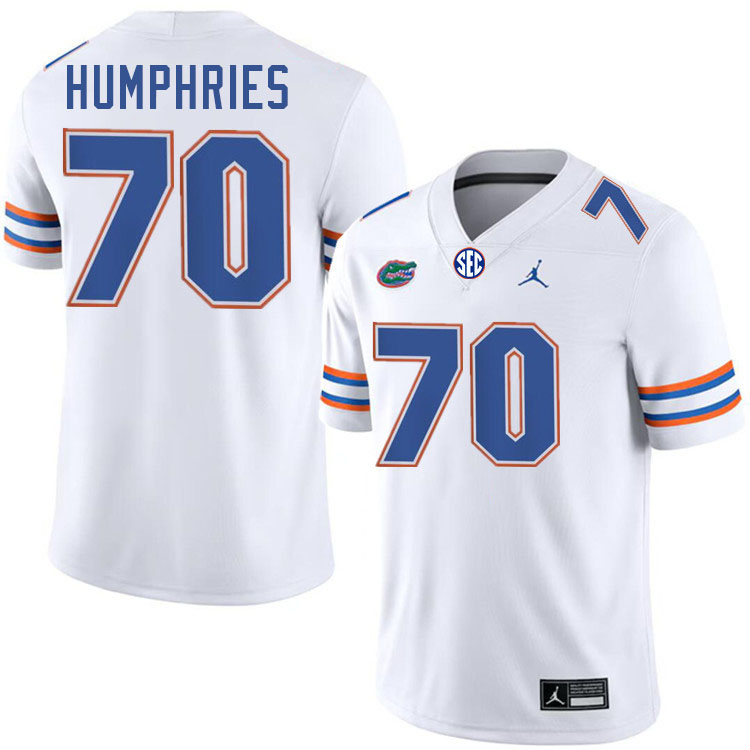 D.J. Humphries Florida Jersey,Florida Gators #70 D.J. Humphries Jersey Youth Uniforms-White